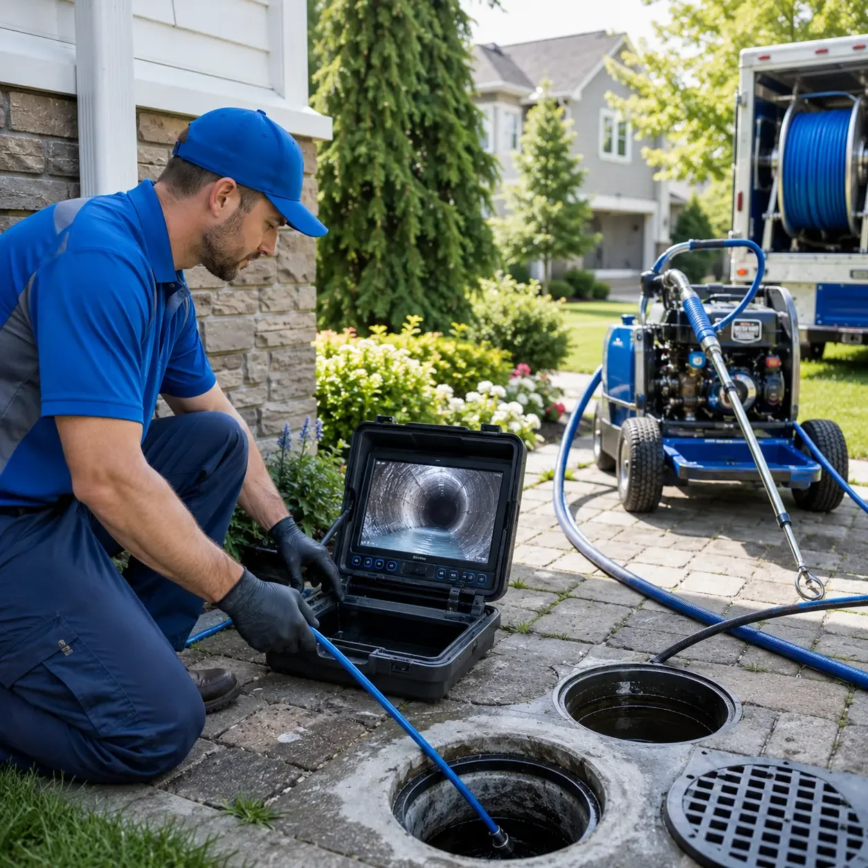 Outdoor drain cleaning professionals serving Rutherford, NJ